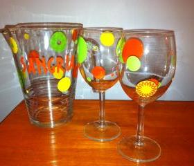 Sangria Pitcher and Glasses Set