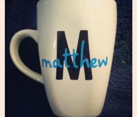Customizable Initial and Name Mug